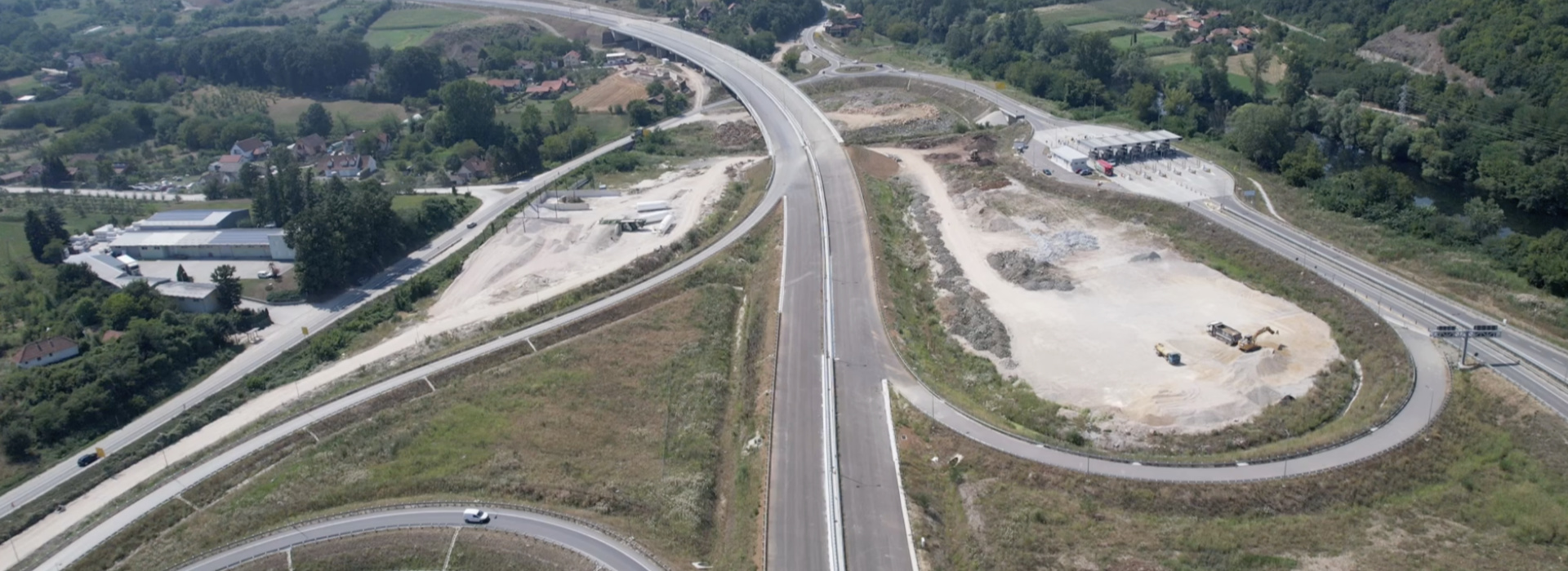 Novi snimak izgradnje autoputa E 763, deonica Pakovraće - Požega